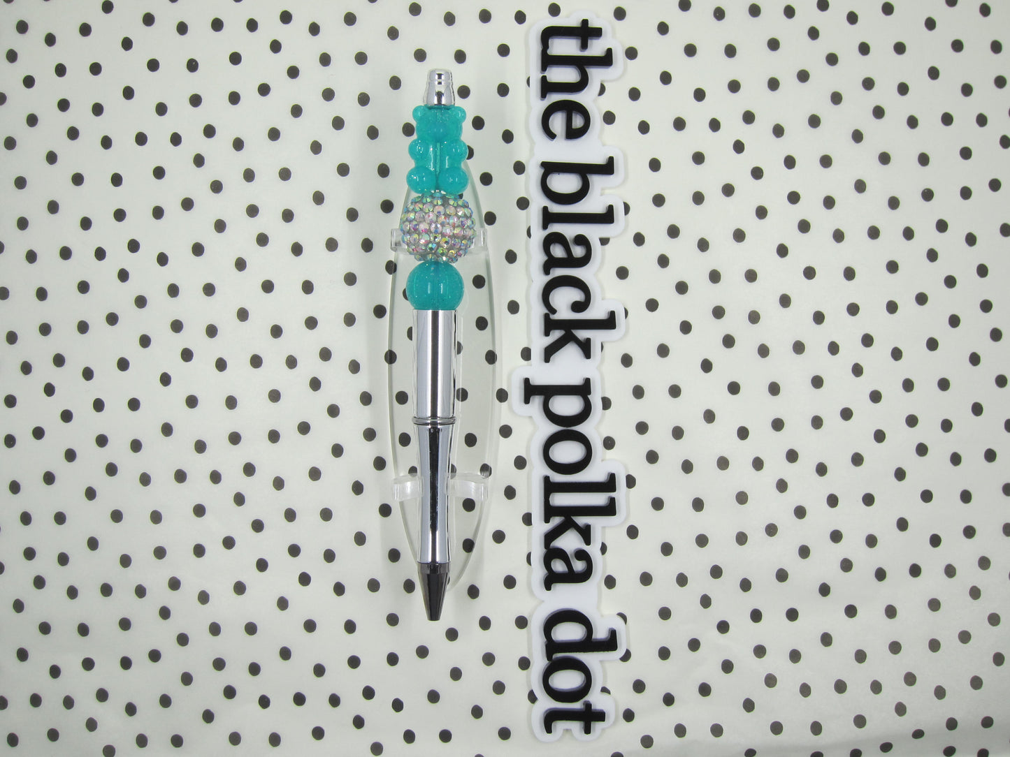 teal glitter gummy bear