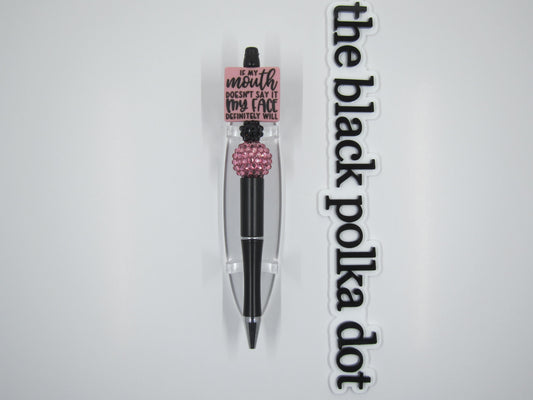 if my mouth doesn't say it my face will