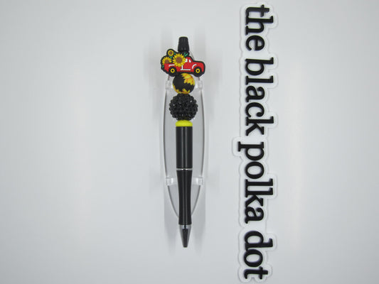 sunflower pickup truck